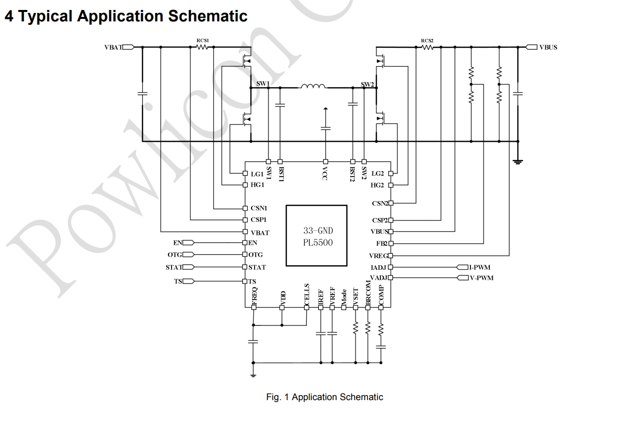 PL5500High Efficiency 4-Switch Bidirectional Buck-Boost Controller